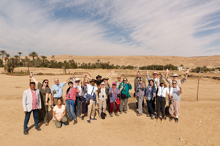 Our BSS in Egypt 2023 group at the little-explored North Palace, Amarna
