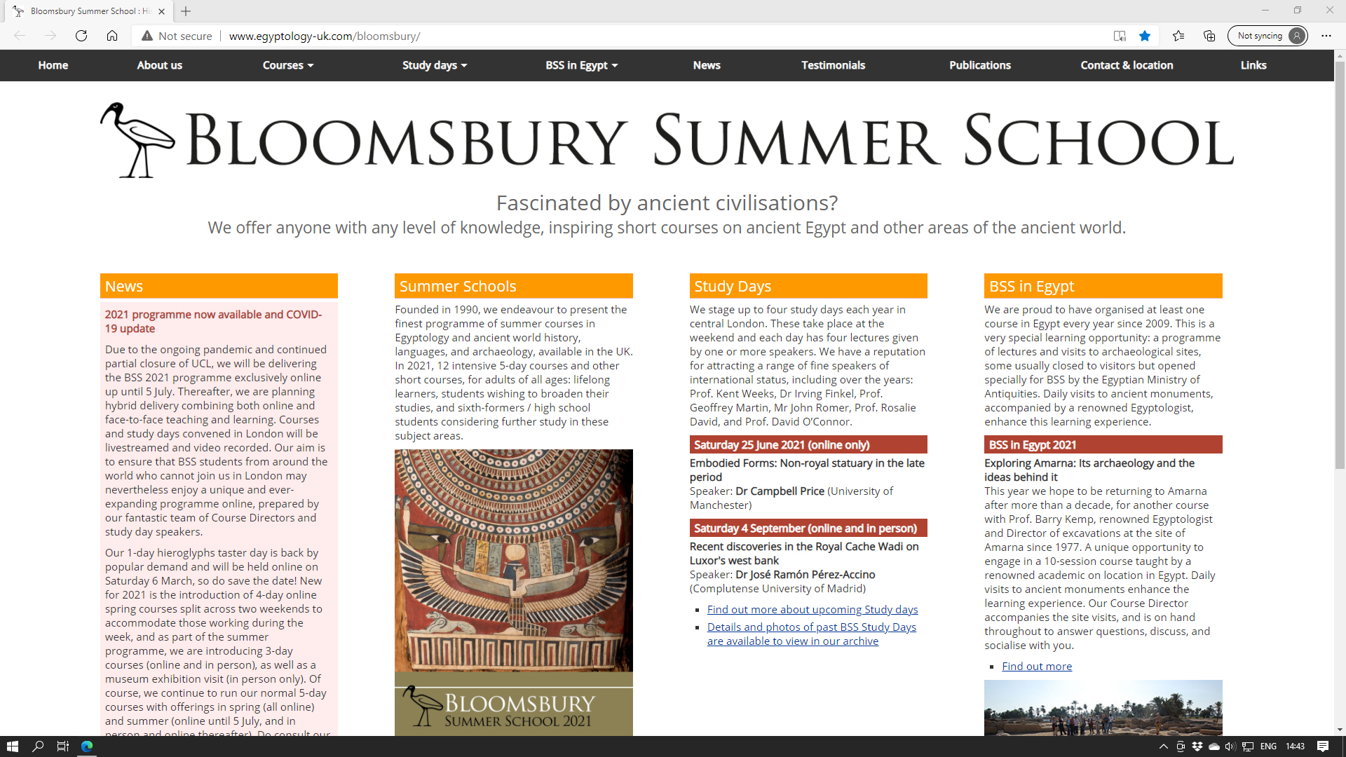 Bloomsbury Summer School 2025 Timetable BEGINNING HIEROGLYPHS